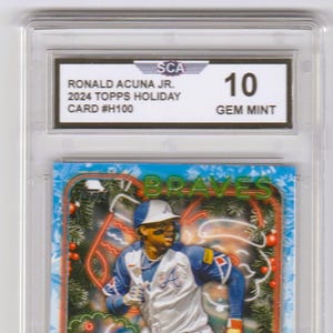 RONALD ACUNA JR. 2024 Topps Holiday Card Atlanta braves