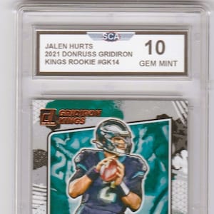 JALEN HURTS 2021 DONRUSS Gridiron Kings Rookie Card Philadelphia Eagles Quarterback