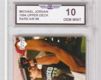 jordan rare air card Iconic Spotlight: Michael I love to compete. But if I'm going to play, then I'm going to play to win. That's enjoyable to me. Michael Jordan 1994 Upper Deck Jordan Rare