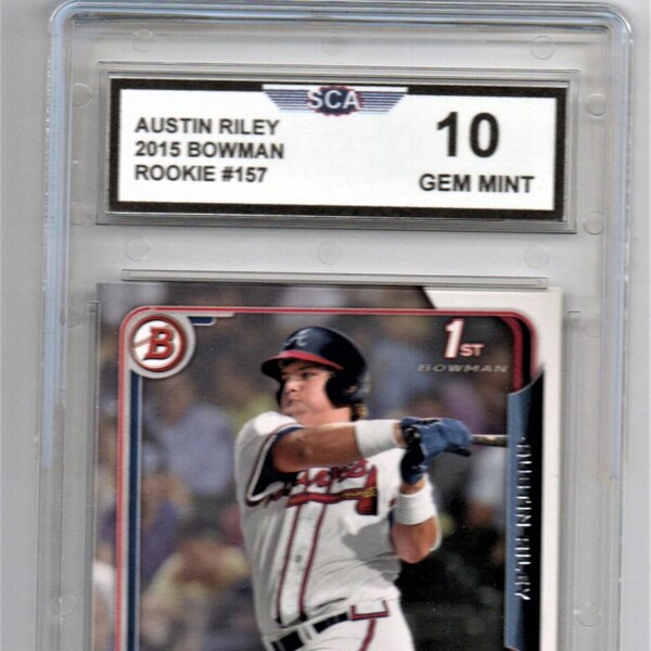 AUSTIN RILEY 2015 FIRST Bowman Rookie Card Atlanta Braves