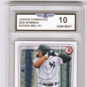 Jasson Dominguez Autographed 2020 Upper Deck Goodwin Champions Rookie Card  #45 New York Yankees PSA/DNA #84908892 - Mill Creek Sports