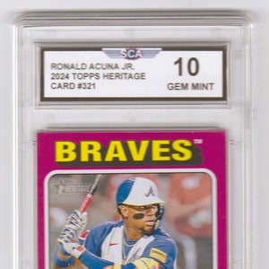 RONALD ACUNA JR. 2024 Topps Heritage Card Atlanta Braves