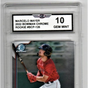 MARCELO MAYER 2022 BOWMAN chrome rookie card Boston Red Sox