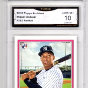 MIGUEL ANDUJAR 2018 topps archives rookie card Oakland A&#39;s