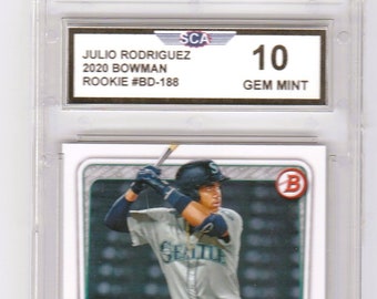 JULIO RODRIGUEZ 2020 BOWMAN Rookie Card Seattle Mariners