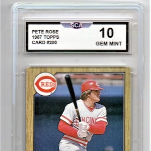 PETE ROSE 1987 TOPPS baseball card Cincinnati Reds