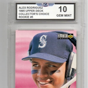ALEX RODRIGUEZ A-ROD 1995 upper deck collector&#39;s choice rookie card New York Yankees