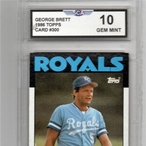 GEORGE BRETT 1986 Topps baseball card Kansas City Royals