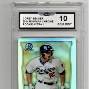 COREY SEAGER 2014 bowman chrome rookie card Texas Rangers