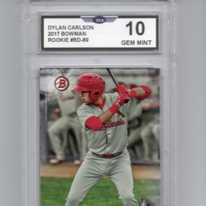 DYLAN CARLSON 2017 bowman rookie card st louis cardinals