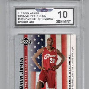 upper deck star rookie lebron james