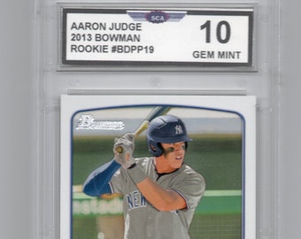 aaron judge rookie card bowman