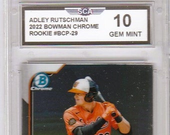 ADLEY RUTSCHMAN 2022 BOWMAN Chrome Rookie Card Baltimore Orioles