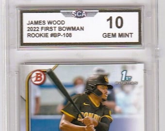 JAMES WOOD 2022 FIRST Bowman Rookie Card Washington Nationals