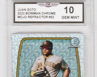 JUAN SOTO 2023 BOWMAN Chrome Mojo refractor Card New York Yankees