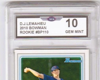 DJ LeMAHIEU 2010 BOWMAN Rookie Card New York Yankees