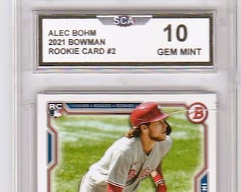 ALEC BOHM 2021 BOWMAN Rookie Card Philadelphia Phillies