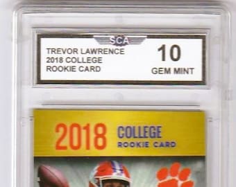 TREVOR LAWRENCE 2018 rookie phenoms college rookie card Jacksonville Jaguars