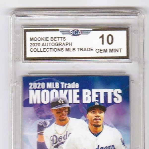 MOOKIE BETTS 2020 AUTOGRAPH Collections Mlb Trade Los Angeles Dodgers