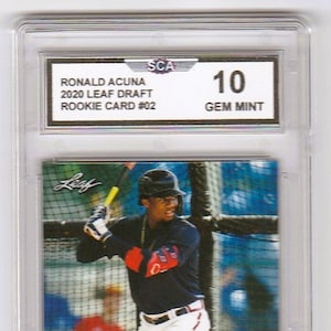 RONALD ACUNA 2020 LEAF Draft Rookie Card Atlanta Braves