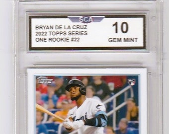 BRYAN De La CRUZ 2022 Topps Series One Rookie Card Atlanta Braves