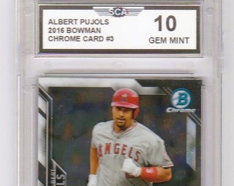 ALBERT PUJOLS 2016 BOWMAN Chrome St. Louis Cardinals