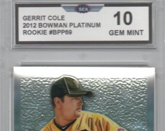 GERRIT COLE 2012 BOWMAN platinum rookie card New York Yankees