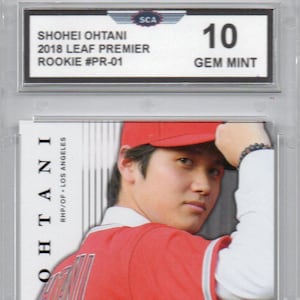 SHOHEI OHTANI 2018 LEAF Premier Rookie #Pr-01 Card Los Angeles Dodgers
