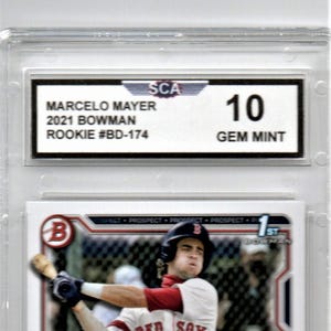MARCELO MAYER 2021 FIRST Bowman Rookie Card Boston Red Sox