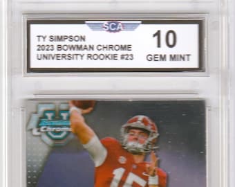 TY SIMPSON 2023 BOWMAN Chrome University Rookie University of Alabama