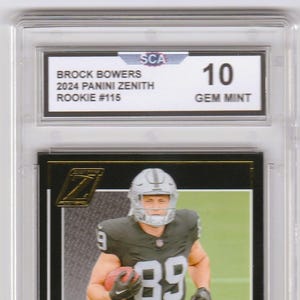 BROCK BOWERS 2024 PANINI Zenith Rookie Card Las Vegas Raiders