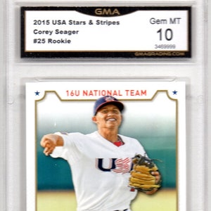 COREY SEAGER 2015 USA Stars & Stripes Card Texas Rangers