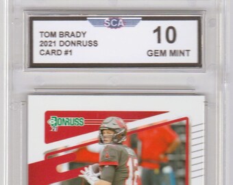 TOM BRADY 2021 DONRUSS Football Card Tampa Bay Buccaneers Quarterback