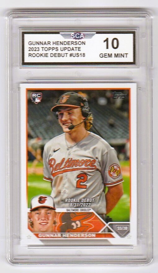 GUNNAR HENDERSON 2023 TOPPS Update Rookie Debut Card Baltimore