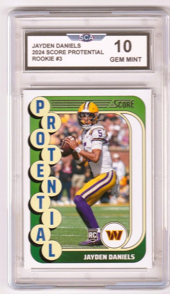 JAYDEN DANIELS 2024 SCORE Protential Rookie Card Washington Commanders -  Etsy