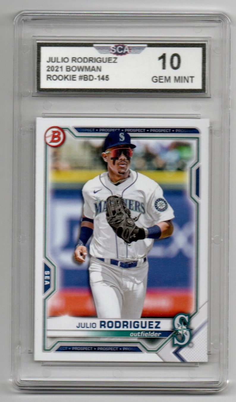 JULIO RODRIGUEZ 2021 BOWMAN Rookie Card Etsy