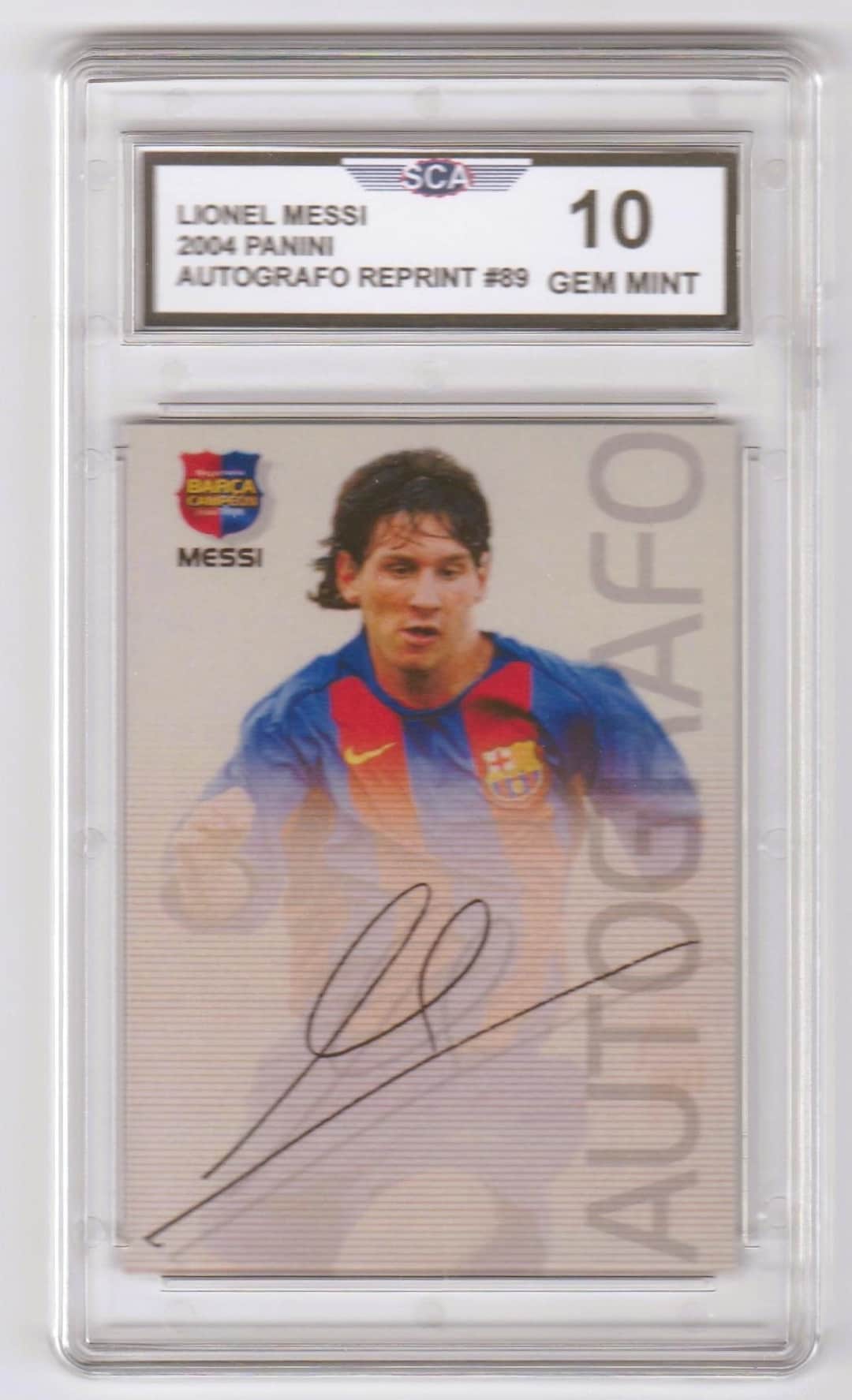 みやびんLionel Messi 2007 直書き直筆サインカード メッシ Lionel