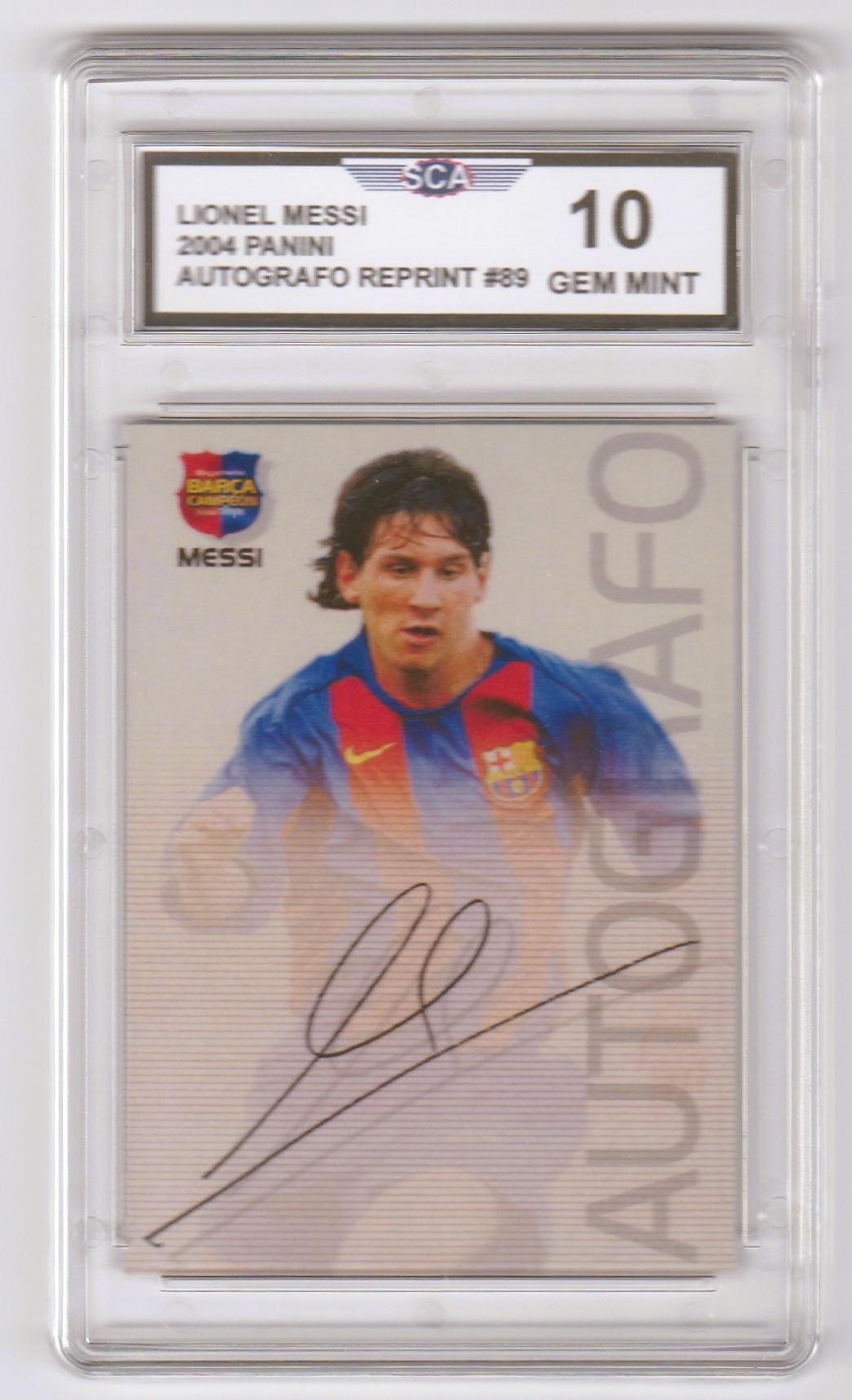 Graded Signed Card Messi - Etsy