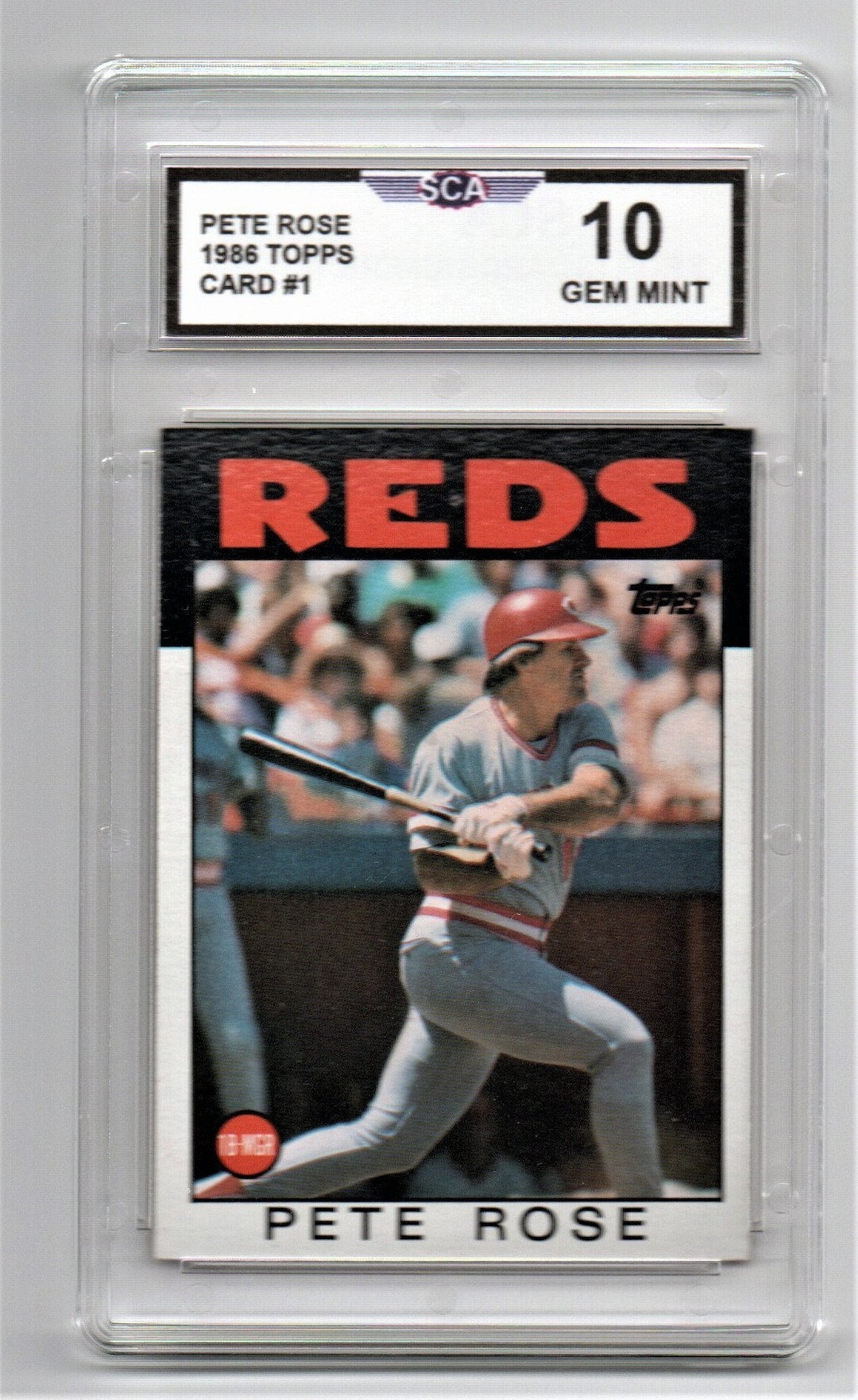 PETE ROSE 1986 TOPPS Baseball Card Cincinnati Reds Etsy