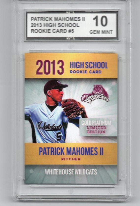 patrick mahomes baseball card