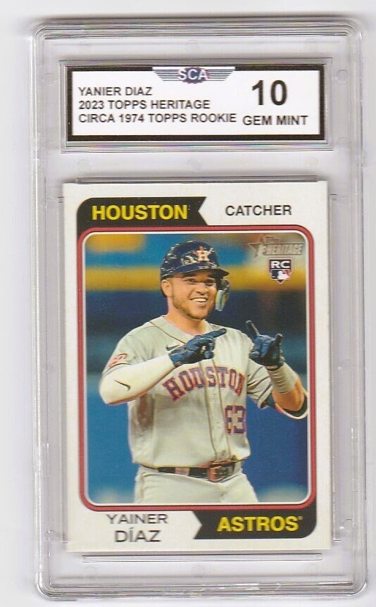 YANIER DIAZ 2023 TOPPS Heritage Circa 1974 Topps Houston Astros - Etsy