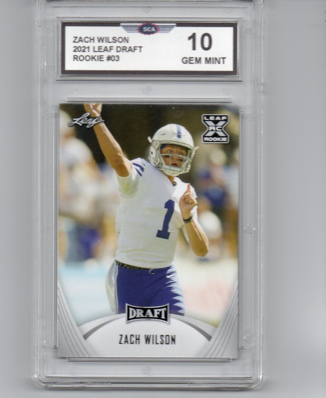 ZACH WILSON 2021 LEAF Draft Rookie Card Miami Dolphins - Etsy ZACH WILSON 2021 LEAF Draft Rookie Card Miami Dolphins - Etsy