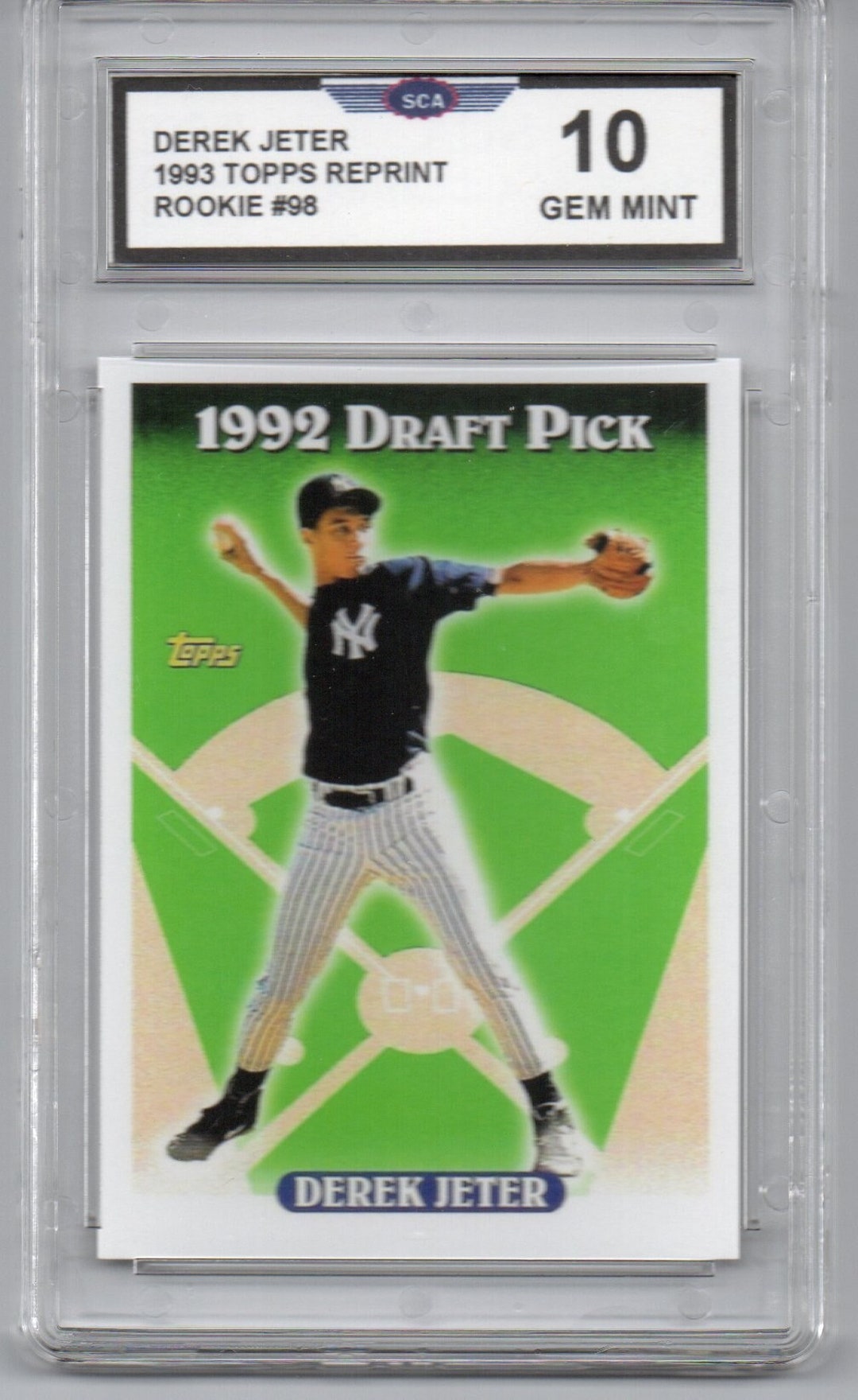 Deter Jeter Rookie Card REPRINT DEREK JETER 1993 Copy of His Popular Rookie Card - Etsy