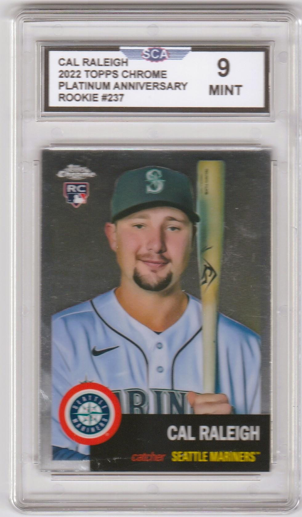 CAL RALEIGH 2022 TOPPS Chrome Platinum Anniversary Rookie Card Seattle ...