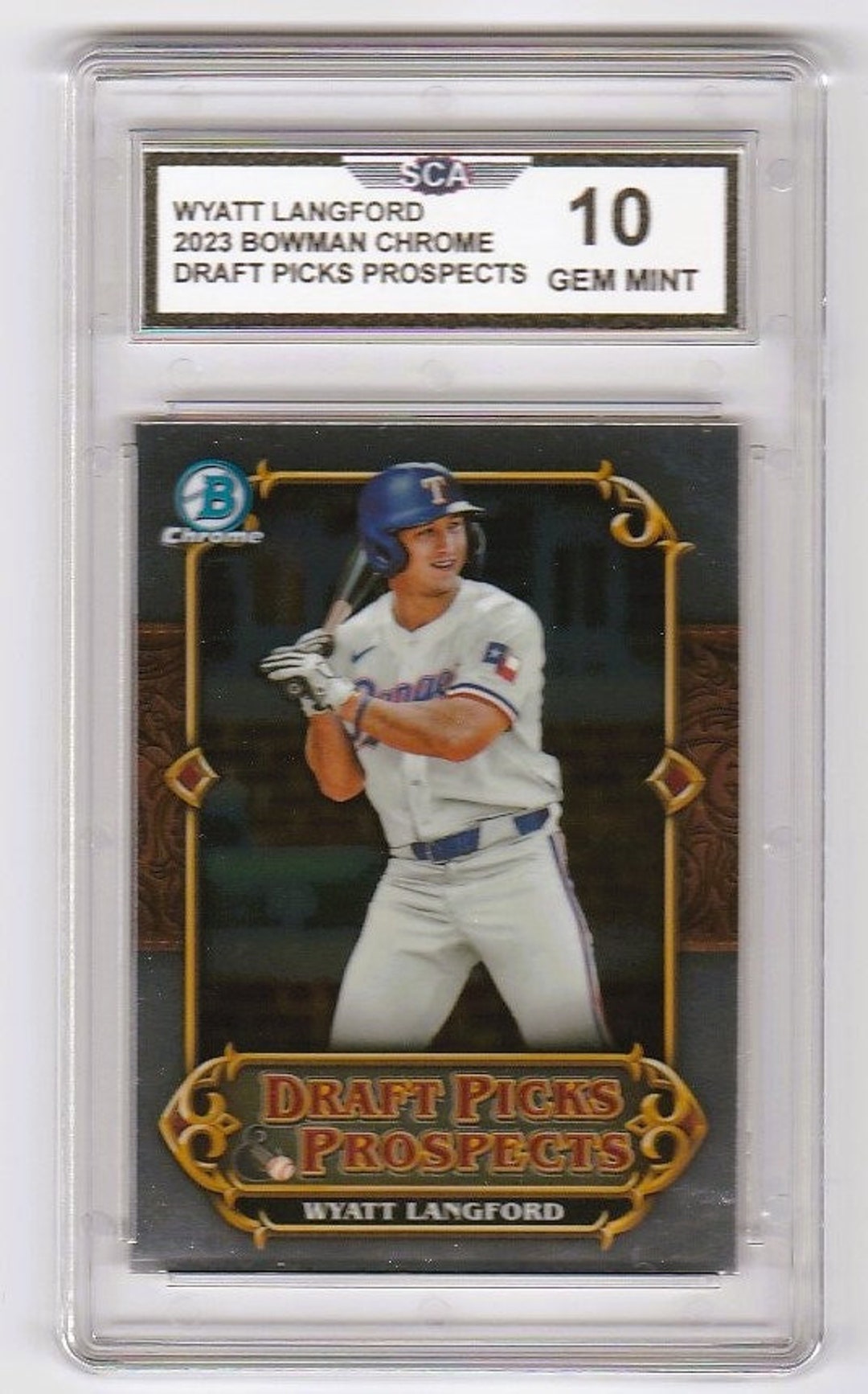 WYATT LANGFORD 2023 BOWMAN Chrome Draft Picks & Prospects Card 