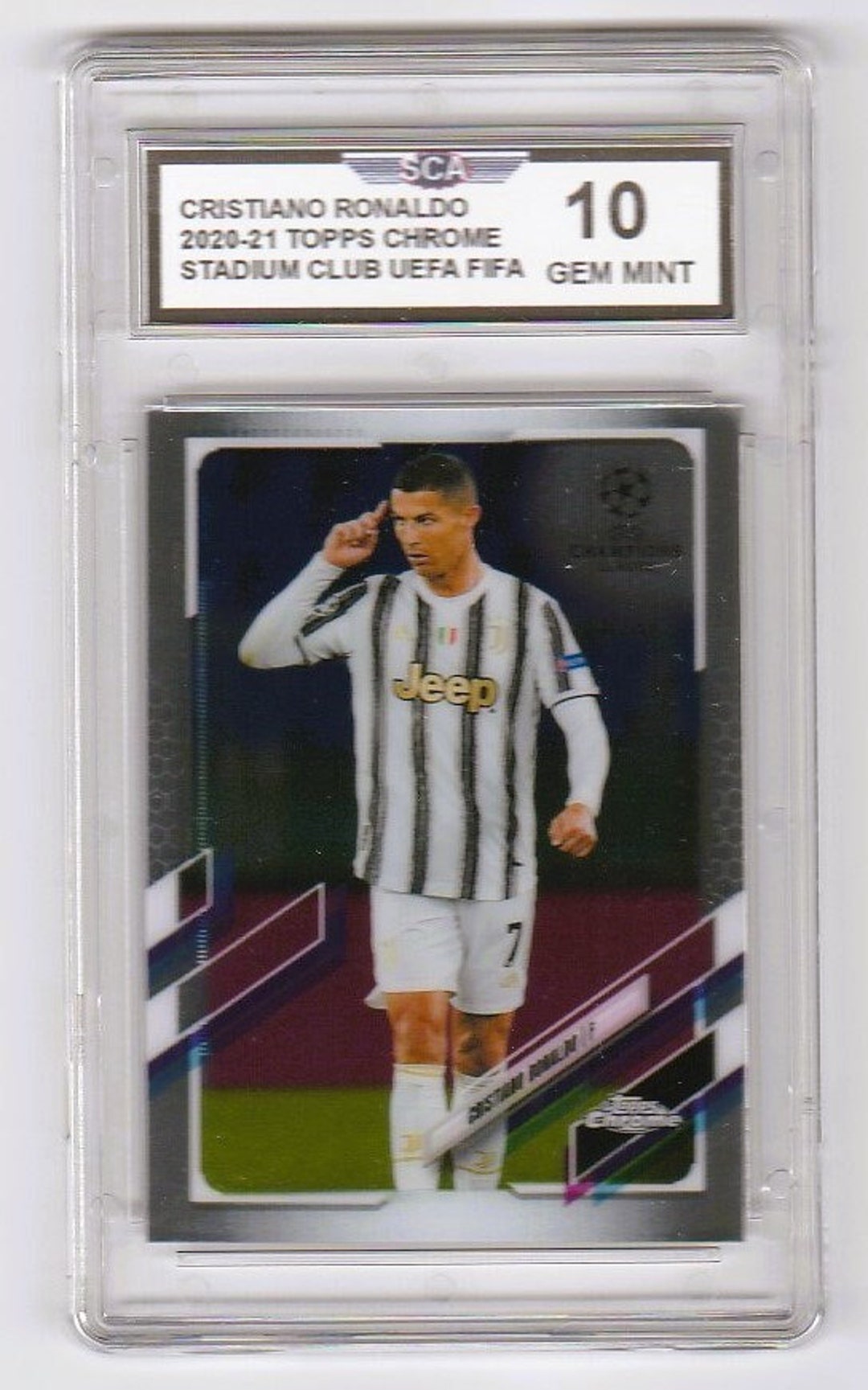 CRISTIANO RONALDO 2020-21 TOPPS Chrome Stadium Club Fifa - Etsy