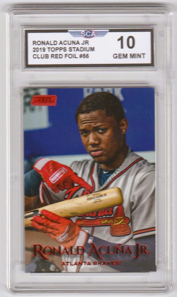 ゲームセンター・ゲームカード RONALD ACUNA JR RONALD ACUNA Jr. 2019 TOPPS Stadium Club Red Foil Atlanta Braves