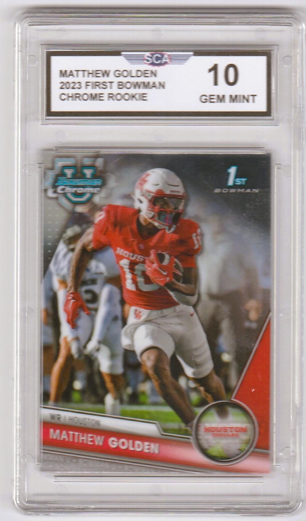 MATTHEW GOLDEN 2023 FIRST Bowman Chrome Rookie Card Green Bay Packers