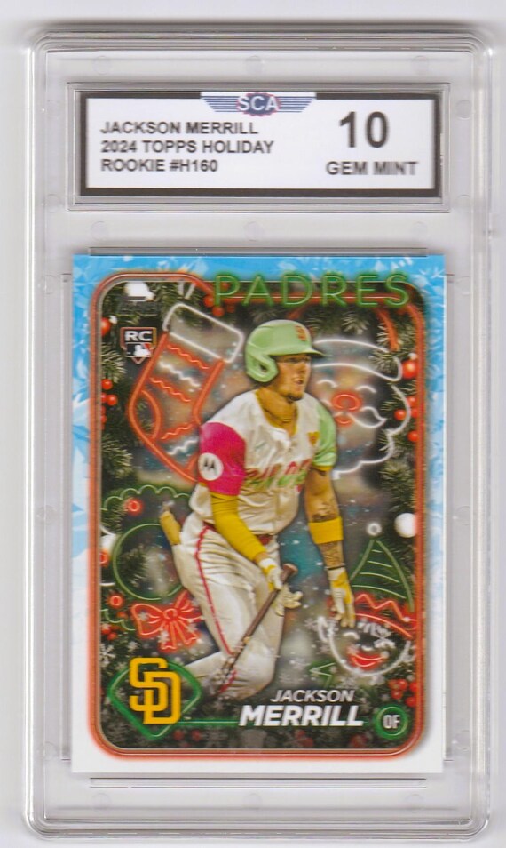 JACKSON MERRILL 2024 TOPPS Holiday Rookie Card San Diego Padres - Etsy