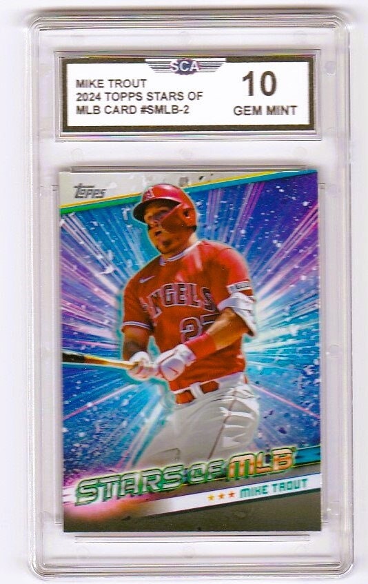 MIKE TROUT 2024 TOPPS Stars of Mlb Card Los Angeles Angels - Etsy 